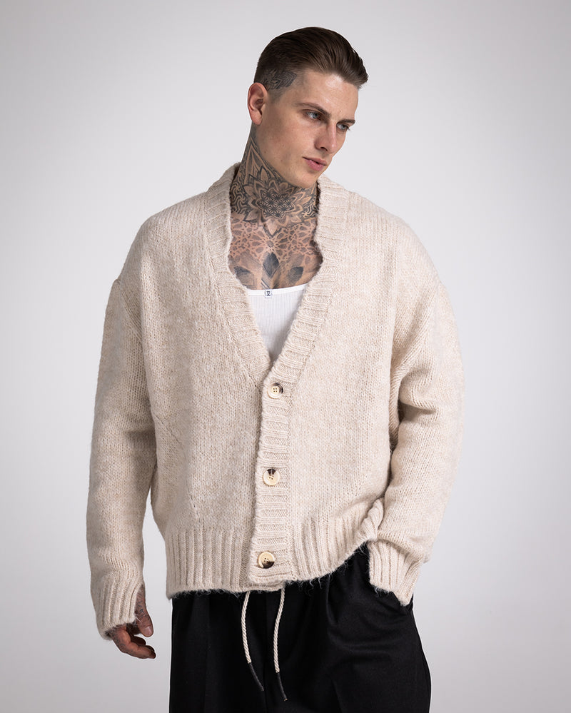 MONTE KNIT CARDIGAN BEIGE