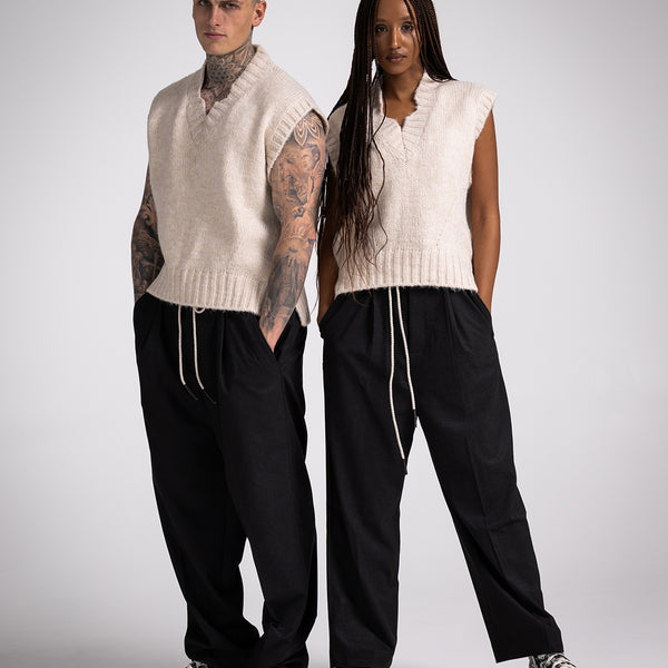 MONTE KNIT VEST BEIGE – shizzo.eu