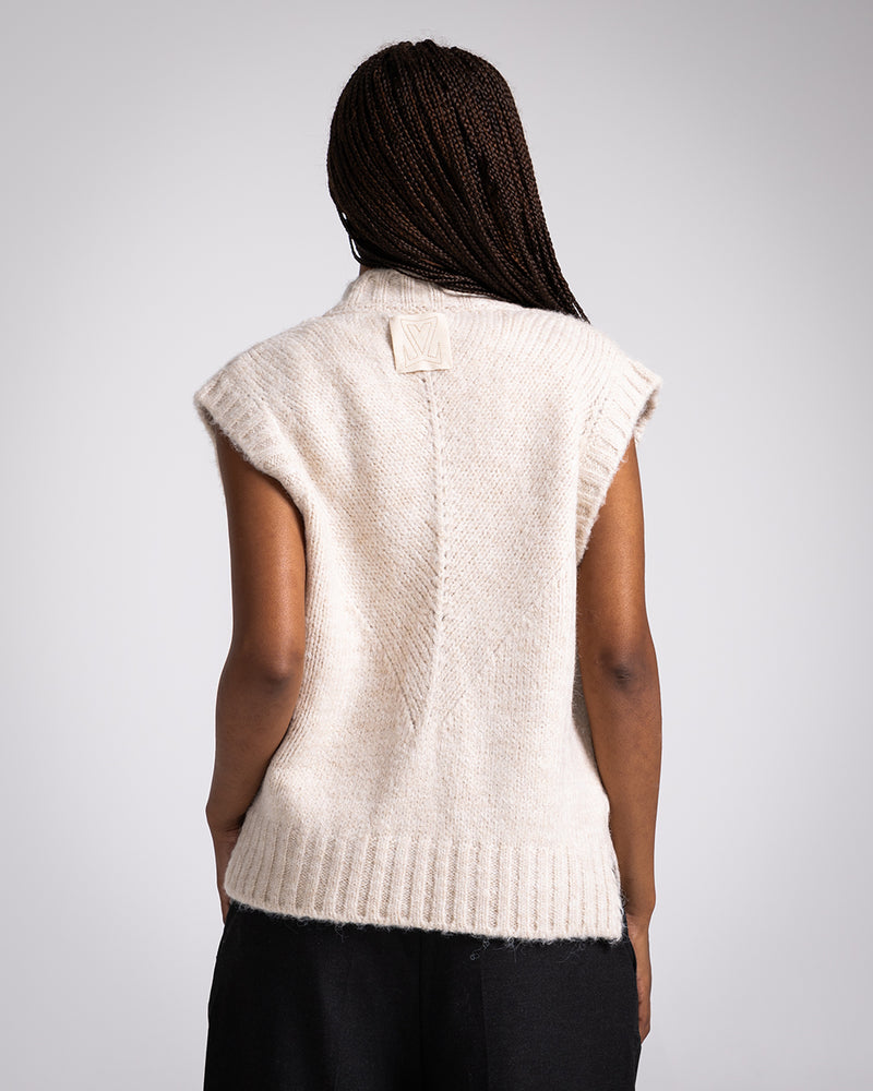 MONTE KNIT VEST BEIGE