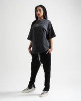 LINA CREWNECK T-SHIRT BLACK ACID