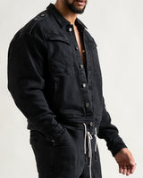 LINA DENIM JACKET BLACK