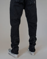 LINA DENIM PANTS BLACK